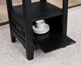 D151 - 5 Piece Dining Room Set (Dining Table & 4 Side Chairs) - Black