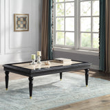 Tayden - Coffee Table With Marble Top - Marble Top & Black