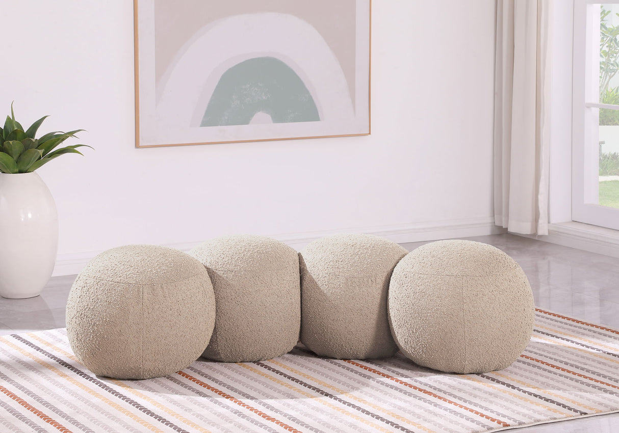 Apollo - Boucle Fabric Bench