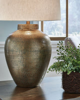 Madney - Metal Table Lamp - Antique Gold Finish