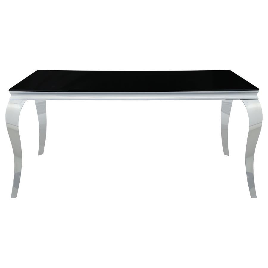 Carone - Rectangular Glass Top Dining Table