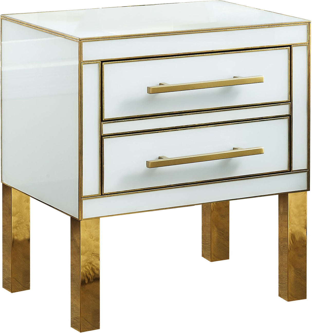 Gigi - Side Table - White Lacquer