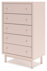 Wistenpine - Blush - Five Drawer Chest