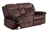 U2200 - 3 Piece Living Room Set (Power Reclining Sofa / Power Console Reclining Loveseat With Power Switch / Power Recliner) - Domino Coffee