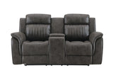 U8517 - Console Reclining Loveseat - Charcoal