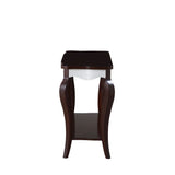 Mathias - Sofa Table - White & Walnut