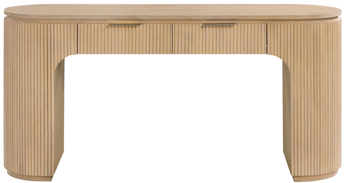 Astrid - Solid Wood And Oak Veneer Desk