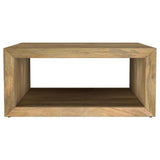Benton - Square Solid Mango Wood Coffee Table - Natural