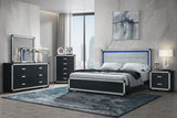 Soleil - 5 Piece King Bedroom Set - Charcoal