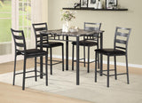 D759 - 5 Piece Dining Room Set - Black