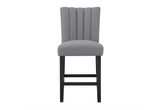 D04 Black Bar Table And Four D8685 Bar Stools - Black / Gray