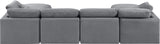 Indulge - Velvet 6 Piece Modular Double Chaise Sectional