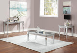 T035 - Coffee Table & 2 End Tables - Pearl Silver