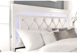 Pompei - 5 Piece King Bedroom Set With LED - White