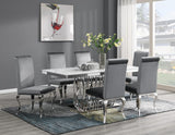 G-081-T-WHITE - Marble Dining Table - White