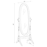 Foyet - Wood Adjustable Length Cheval Mirror