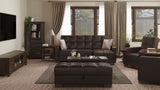 Ottomanson Armada X - Upholstered Convertible Wood Trimmed Ottoman With Storage