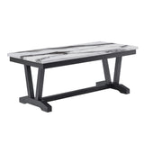 T1319 - Coffee Table - Black / White