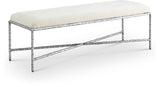 Valley - Bench With Silver Frame