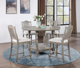 D114 - Round Counter Height Table - Gray
