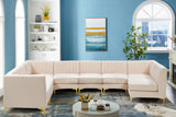 Alina - 8 Piece Velvet Modular Sectional