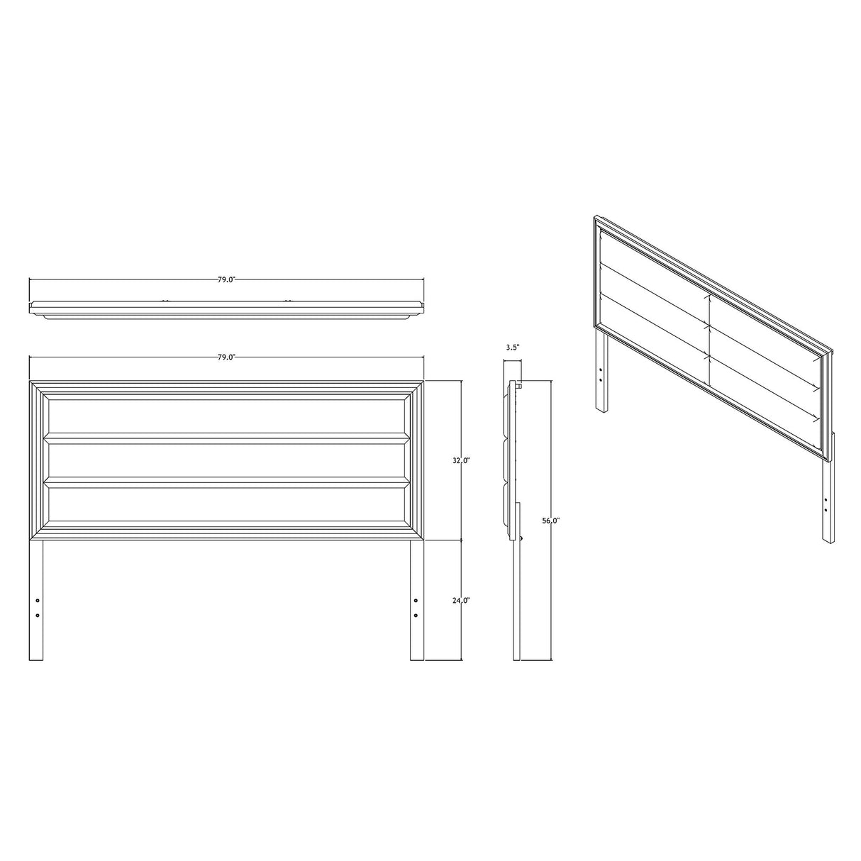 Adelaide - 5 Pieces With LED Set
