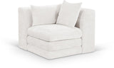 Stellar - Chenille Fabric Upholstered Modular Corner Chair