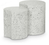 Dimple - Modular End Table - Terazzo Finish