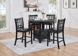 D151 - 5 Piece Dining Room Set (Dining Table & 4 Side Chairs) - Black