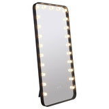 Canton - LED Standing Mirror With Speakers - Black