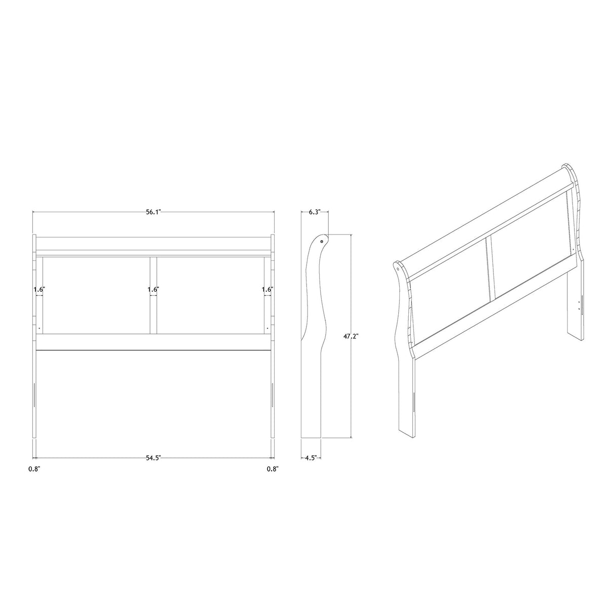 Charlston - 5 Piece Bedroom Set With LED Headboard