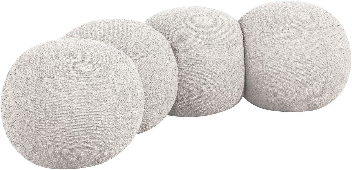 Apollo - Boucle Fabric Bench