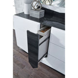 Vios - Zebra High Gloss Dresser - White