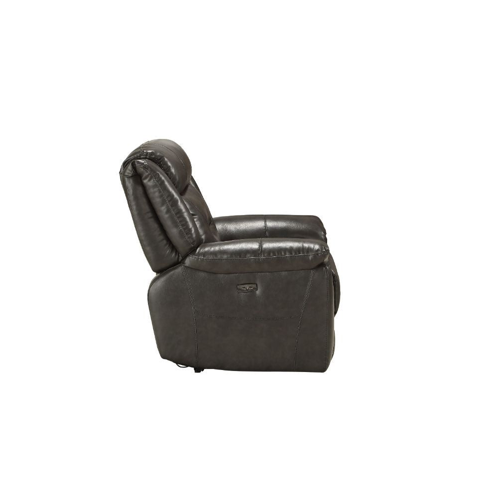 Imogen - Power Motion Recliner With USB - Gray Leather-Aire