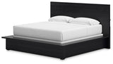 Londer - King Panel Bed - Black