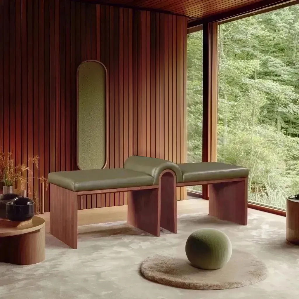 Delphine - Bench - Walnut Base