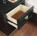 B236 - Nightstand - Black / Gold