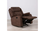 U7303 - 3 Piece Living Room Set (Recliner Sofa / Console Power Recliner Loveseat / Glider Recliner) - Dark Brown