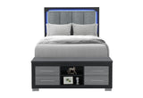 Emma - Full Bed - Black / Gray