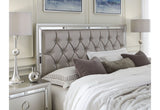 Riley - 5 Piece Queen Bedroom Set (Bed, Dresser, Mirror, 2 Nightstands) - Silver