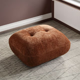 Carrick - Ottoman - Rust Brown Chenille