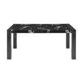 Dining Table And 4 Padded Chairs - Black