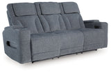 Studio Cave - Power Reclining Sofa - Steel