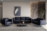 Astonic - Loveseat - Blue Leather