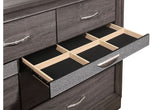 Seville - 5 Piece King Bedroom Set - Dark Gray