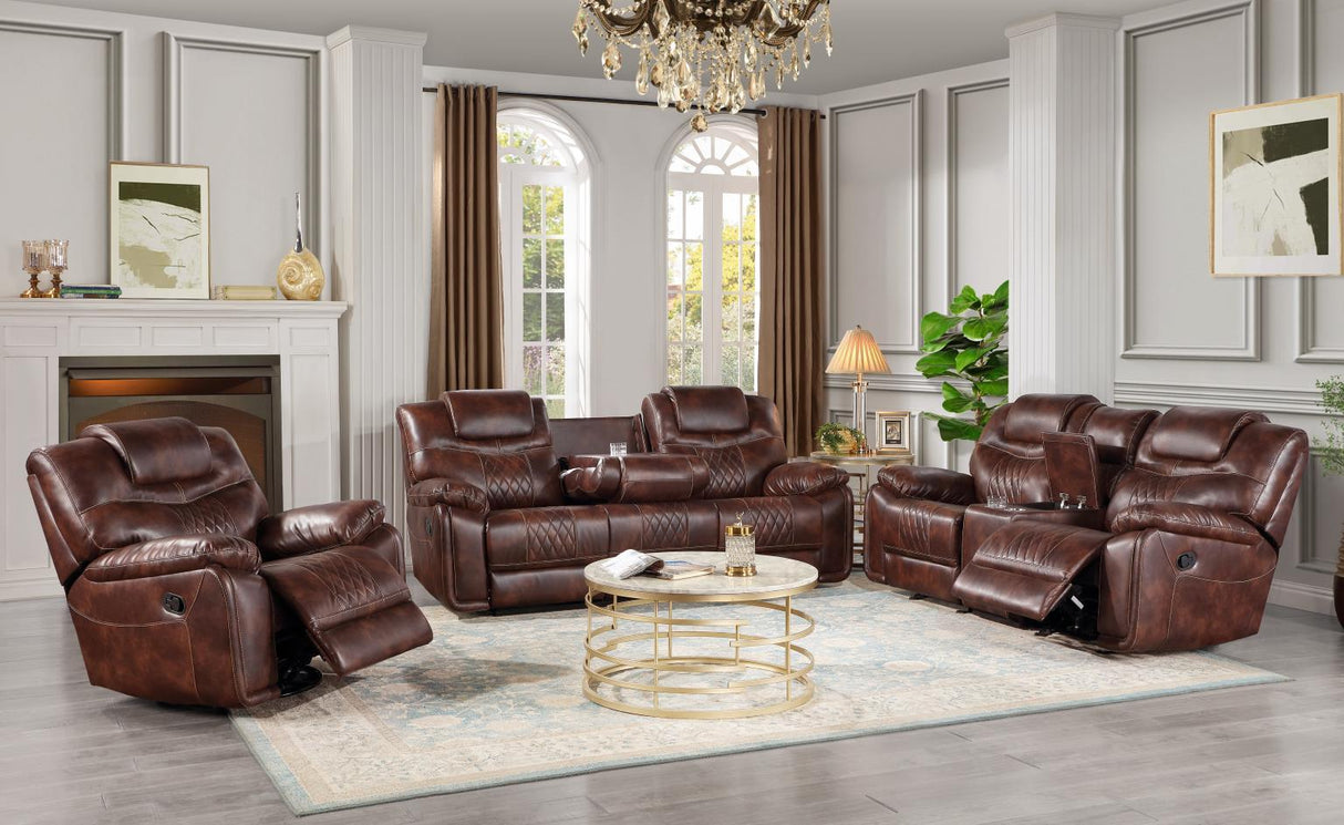 U125 - Motion Glider Recliner - Brown