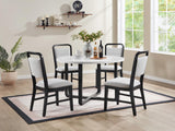 D180 - Dining Side Chair - Black / White