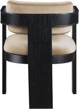 Sacha - Velvet Dining Chair With Black Base (Set of 2)