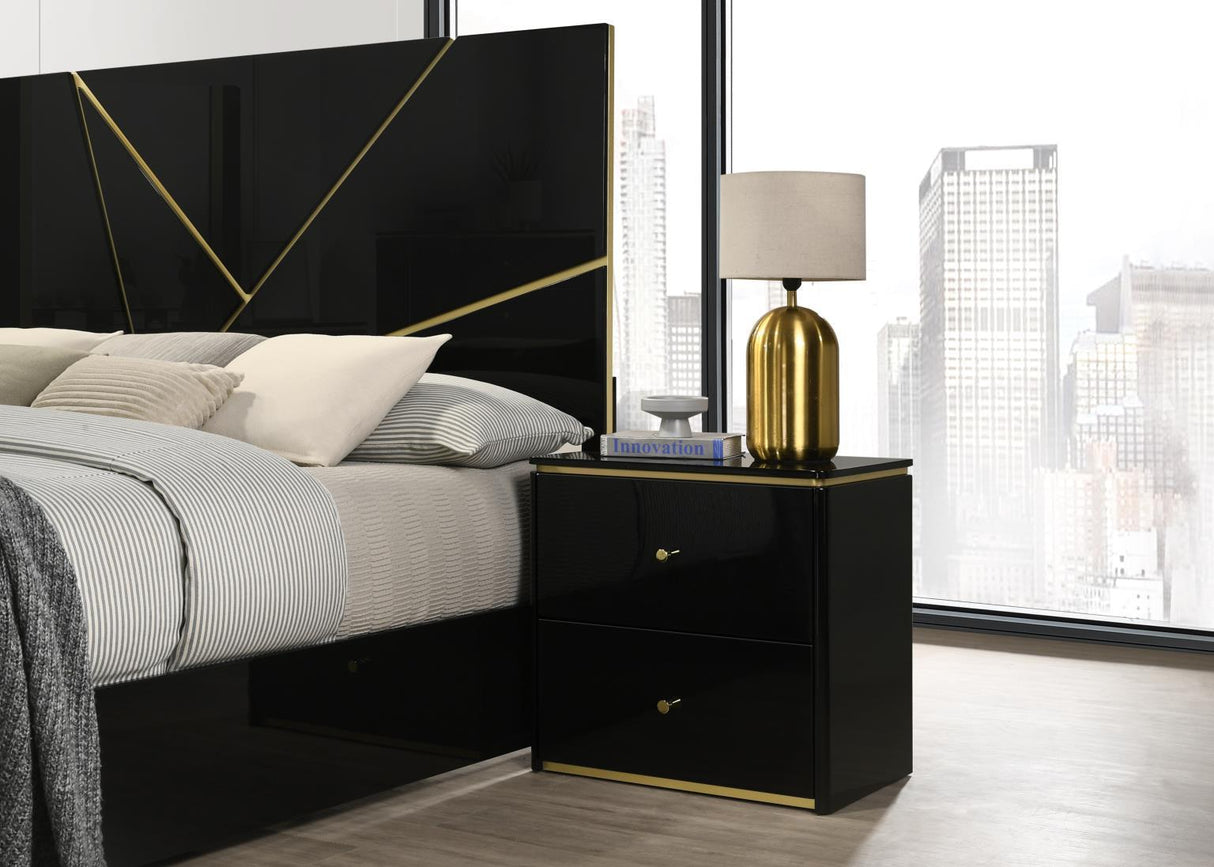 B120 - Night Stand - Black