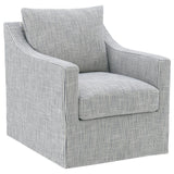 Winter - Upholstered Sloped Arm Accent Swivel Chair